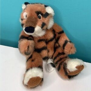 Rare Small Russ Tickles Tiger Cub Soft Toy Teddy Heartcraft Collection Vintage